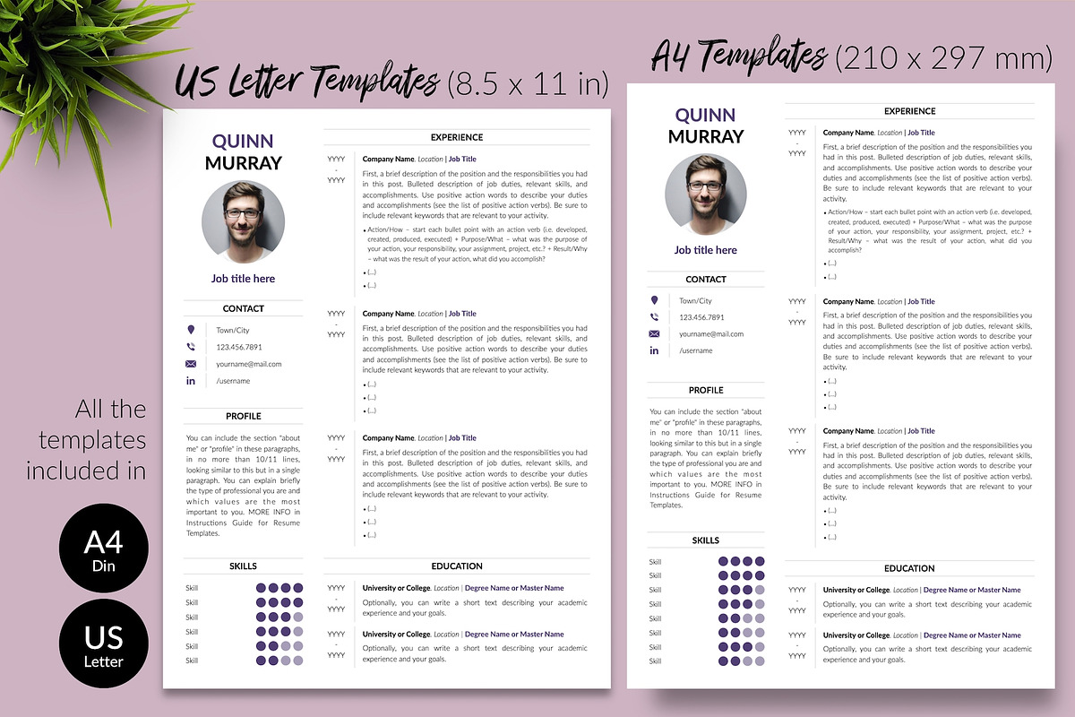 Modern Resume Template / CV - Quinn, a Resume Template by Templates Design Co. (Photo 8 of 17)