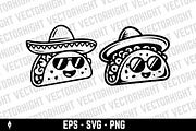 Cartoon mascot of a taco, a Food Illustration by Vectorhight (Thumbnail 2 of 5)