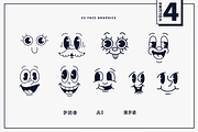 56 Retro Mascot Parts | VOL 4, an Illustration by GRPXSTORE (Thumbnail 5 of 7)