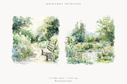 Monet's Garden, a Decorative Illustration by PeDe Designs (Thumbnail 2 of 13)