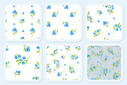 Blueberries, watercolor clipart, a Decorative Illustration by EshaStudio (Thumbnail 7 of 11)