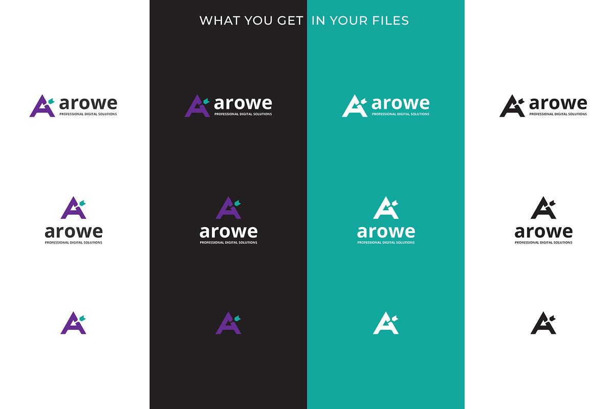 Arowe Letter A Arrow Logo, a Branding & Logo Template by Tovarkovdesign (Photo 4 of 6)
