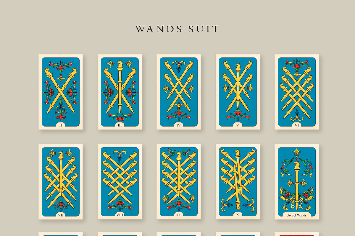 Horse Tarot Minor Arcana Deck, a Decorative Illustration by Olga Begak Art & Design (Photo 5 of 9)