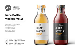 Juice Bottle Mockup Vol.2