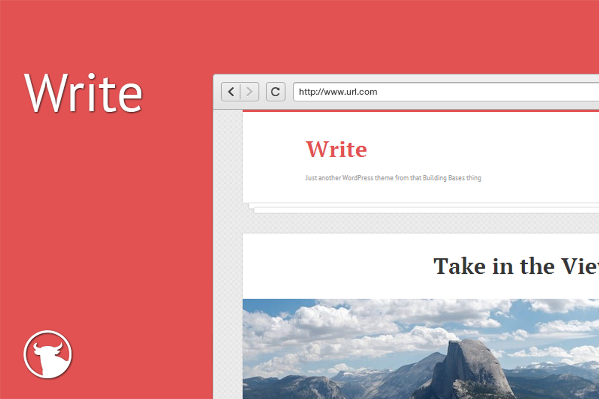 Write - WordPress Theme, a WordPress Template by Mammoth (Photo 1 of 3)