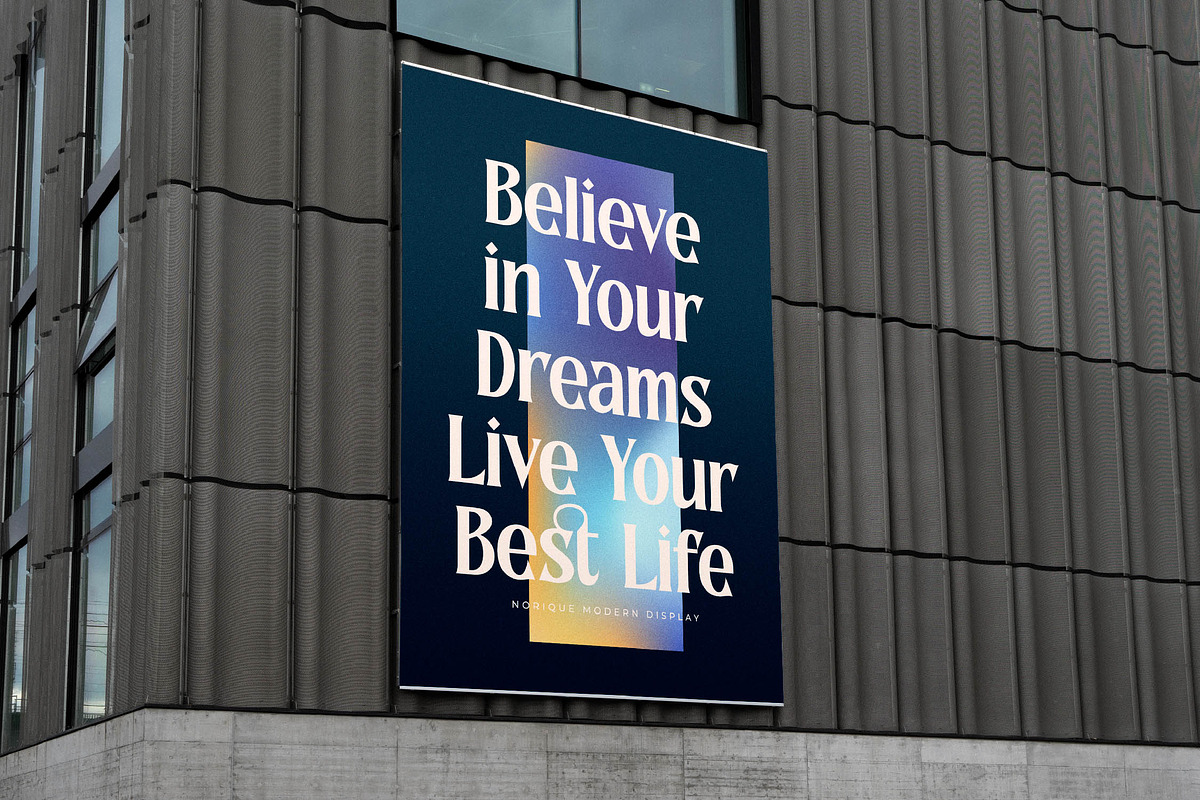 Norique Modern Display Typeface, a Serif Font by Letterena Studios (Photo 12 of 15)