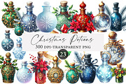 Watercolor Christmas Potions Clipart, an Illustration by Designworld (Thumbnail 1 of 5)