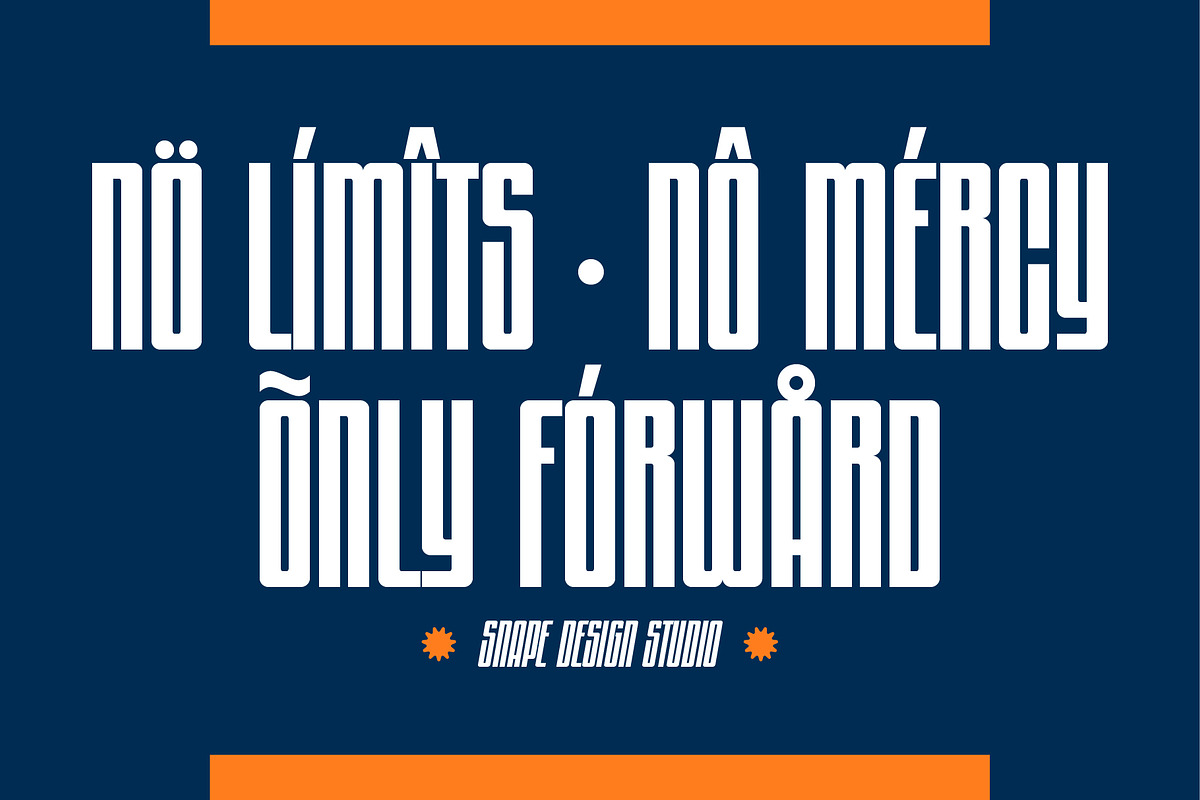 Monobran - Tall Sans Serif Font, a Sans Serif Font by Snape Design Studio (Photo 11 of 12)