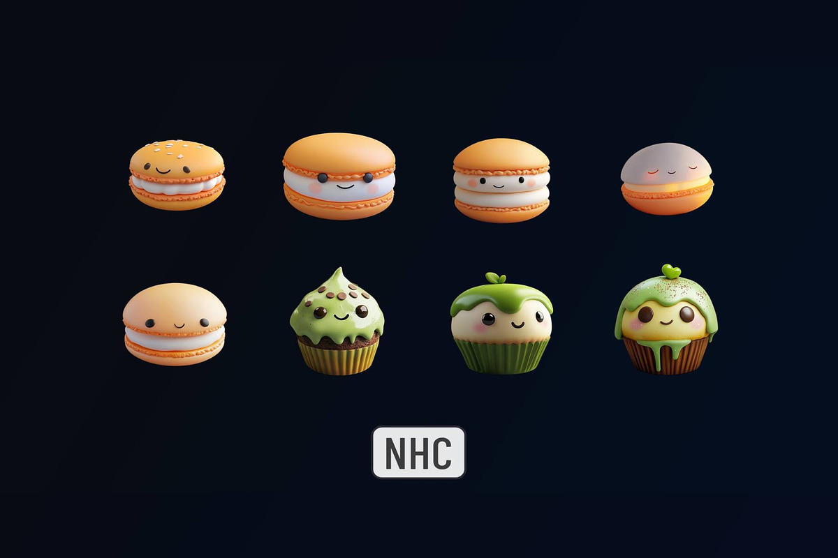 NHC – Cute Sweet Treats, a Food Illustration by New Horizon Creators (Photo 7 of 7)