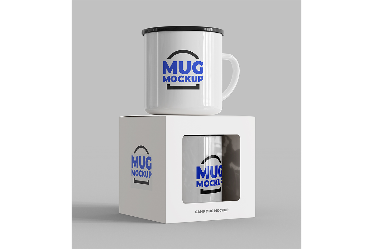 Enamel Camp Mug Mockup, a Cups & Container Mockup by Muhazdinata (Photo 3 of 6)