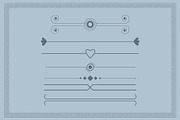 Decorative Floral dividers frames, a Decorative Illustration by Photoshop Action (Thumbnail 2 of 6)