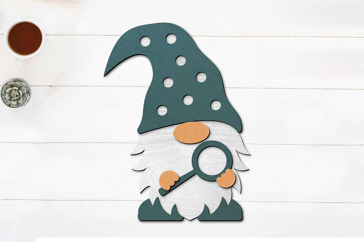 SET of School Gnomes, Decor Files, a Design Template by LaserCutano (Photo 7 of 7)