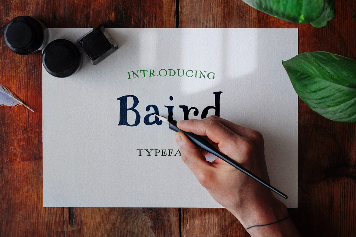 Baird - Hand Serif Font, a Serif Font by Craft Graphic Type (Photo 1 of 10)