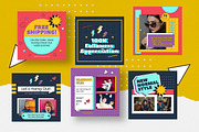 90's Instagram Pack, a Social Media Template by graphicook (Thumbnail 4 of 7)