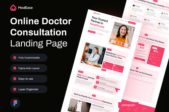 MedEase - Online Doctor Landing Page preview 7