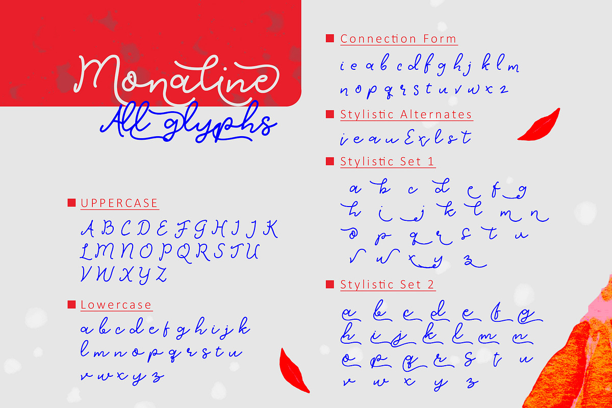 monaline mono script, a Script Font by Tooris (Photo 6 of 8)