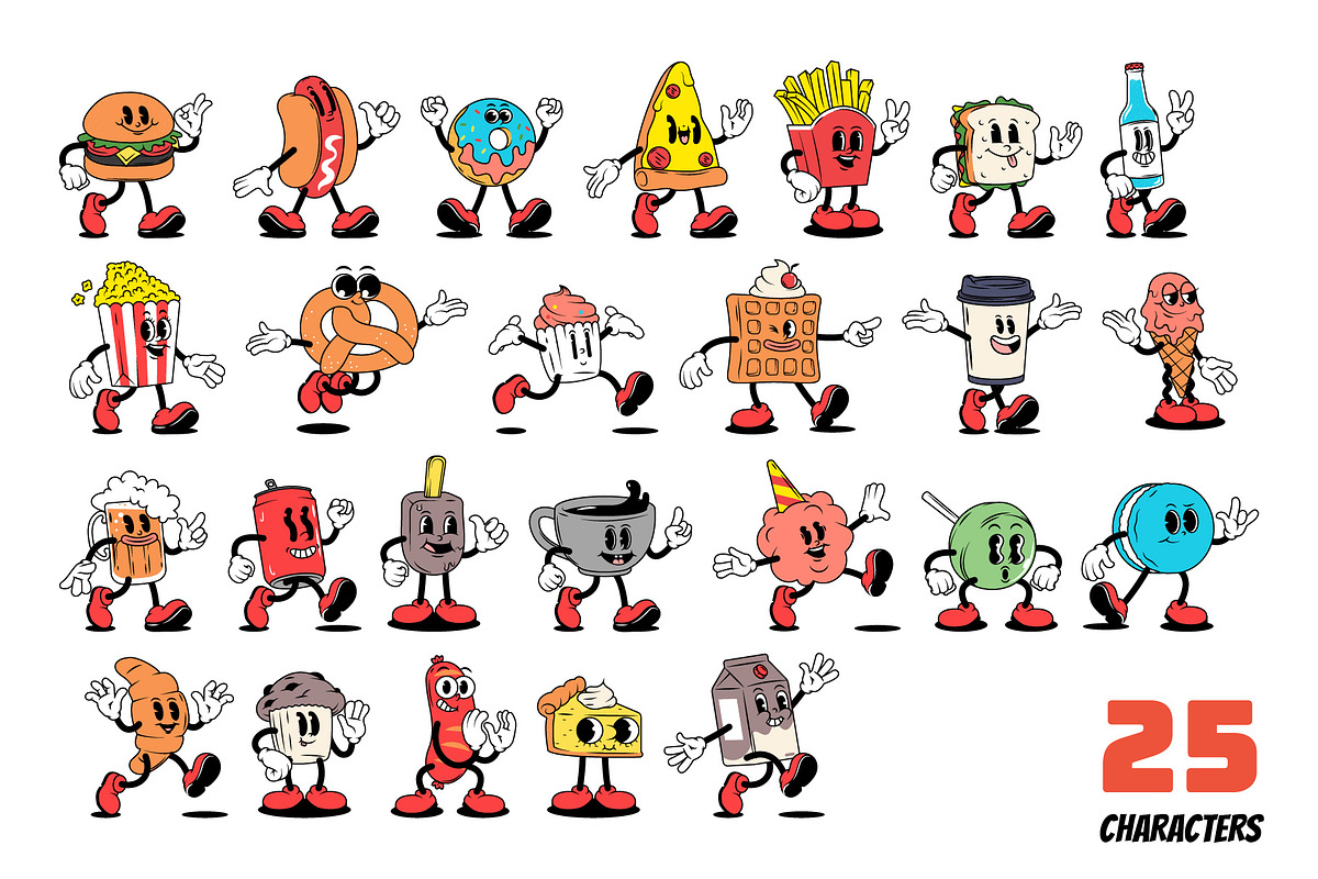 Snack Attack Squad - Characters, a Food Illustration by Sandypramana (Photo 2 of 10)
