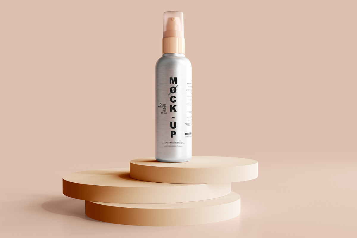 Aluminum Cosmetic Mockup Bundle, a Cups & Container Mockup by pmvch (Photo 36 of 206)