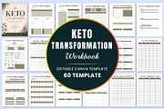 Keto Transformation Workbook., a Stationery Template by Shumaya (Thumbnail 1 of 5)