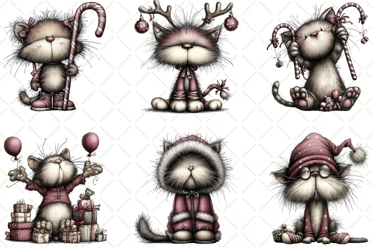 Quirky Christmas Cat, an Illustration by Black Bird Studio (Photo 5 of 6)