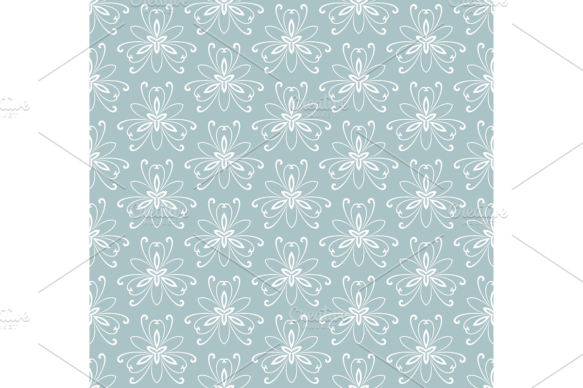 Floral Seamless Vector Pattern, a Decorative Illustration by FineArtStudio (Photo 1 of 3)