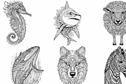 45 Mandala Animal Illustrations, a Graphic by WarmSoftAndCozy (Thumbnail 7 of 9)