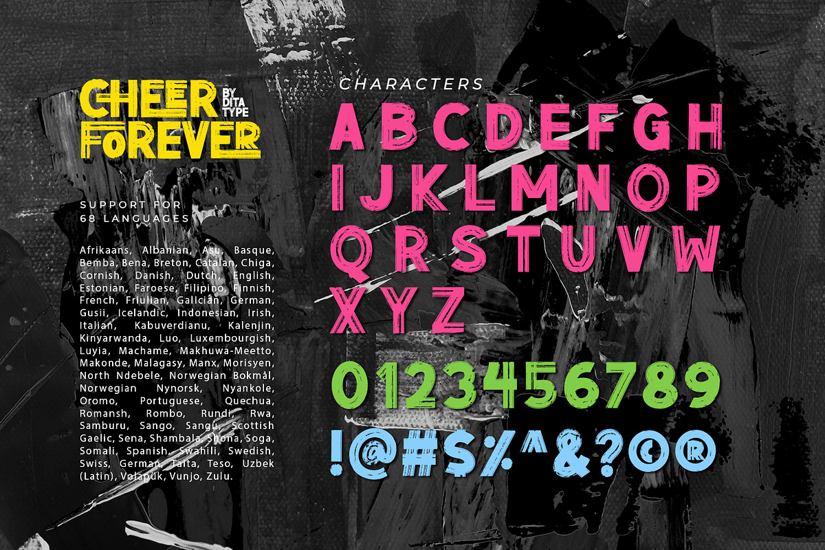 Cheer Forever, a Sans Serif Font by Ditatype (Photo 9 of 10)