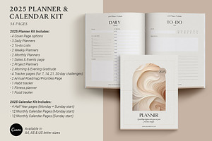 2025 Canva Planner & Calendar Kit V2