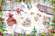 Christmas Story with Cute Bull's, an Animal Illustration by Ann Art Houze (Thumbnail 10 of 16)