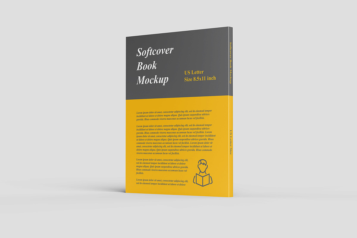 Softcover Book Mockup US letter, a Books & Magazine Mockup by Illusiongraphic (Photo 3 of 18)