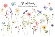 Wild flowers, butterflies, dragonfly, a Decorative Illustration by Larisa Maslova (Thumbnail 8 of 11)