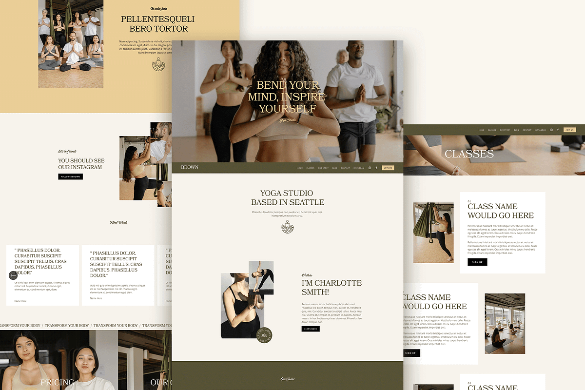 Wellness Squarespace 7.1 Template, a Websites & App Template by Kseniia_Design (Photo 9 of 11)