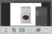Kraft Coffee Pouch PSD, a Packaging Mockup by Bruno's Shop (Thumbnail 2 of 3)