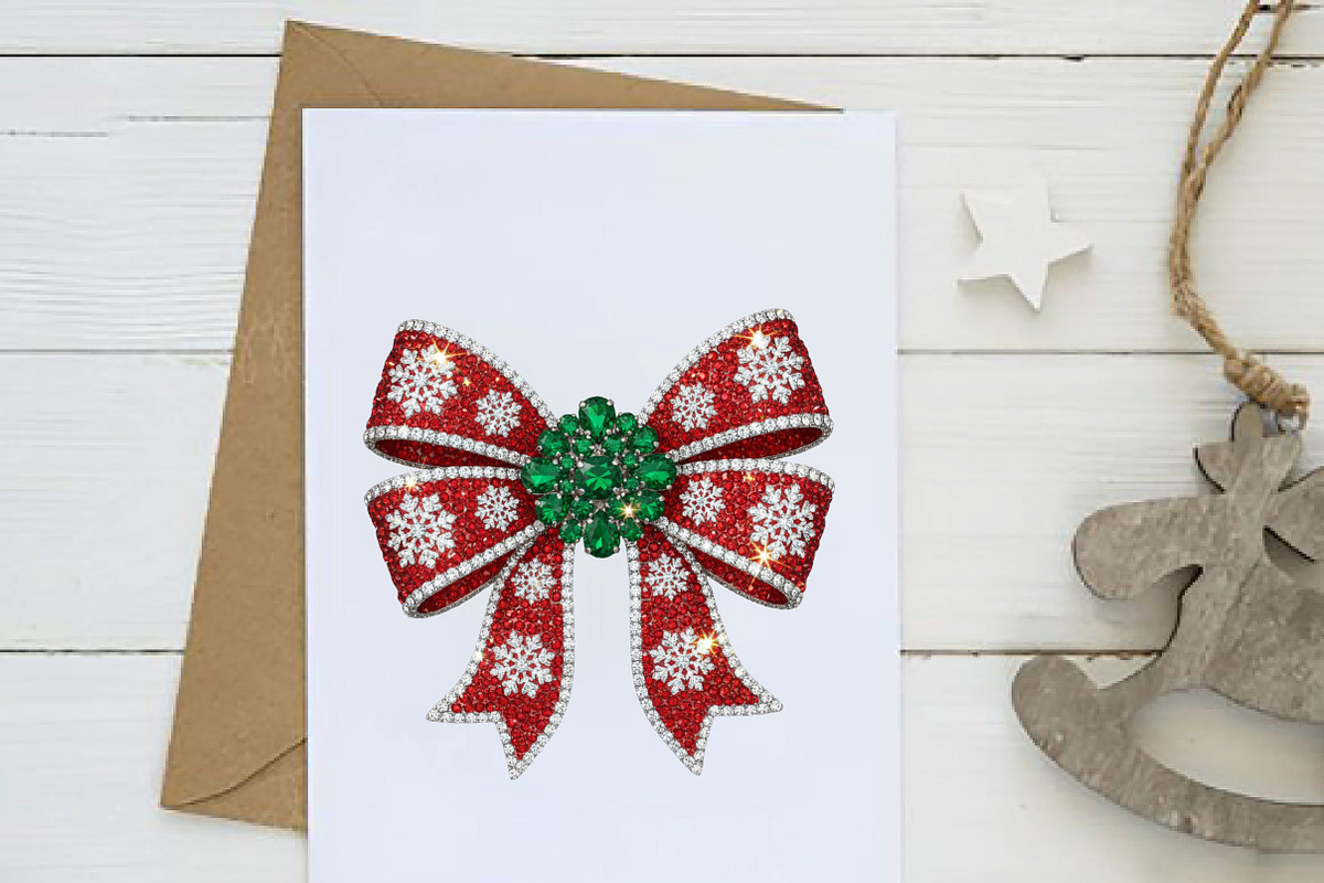 Sparkling Glitter Christmas Bow Png, an Illustration by Dream Creation (Photo 2 of 5)