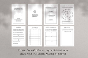 KDP Canva Meditation Journal Pages