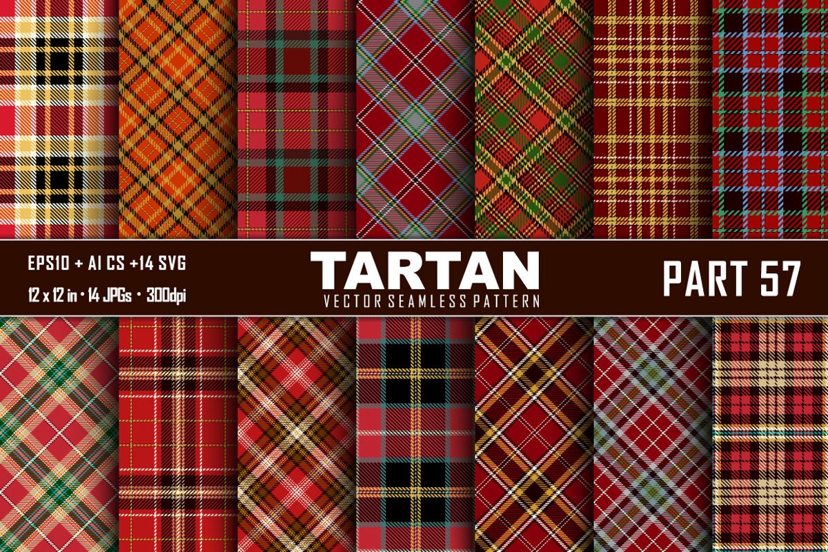 Seamless Tartan Pattern Part - 57, a Pattern Graphic by Vectorchoice