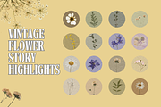 22 Vintage Floral Insta Highlights, a Social Media Template by MarkoPresets (Thumbnail 1 of 5)