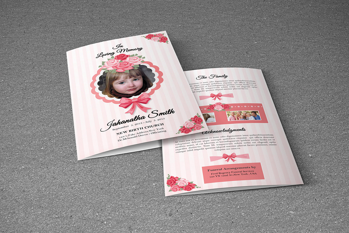 Funeral Program Template-V239, a Brochure Template by Template Shop (Photo 3 of 4)