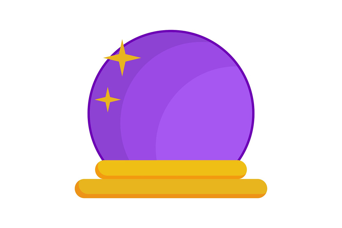 Magic Ball Illustration Icon, an Icon by Pexelpy (Photo 1 of 2)