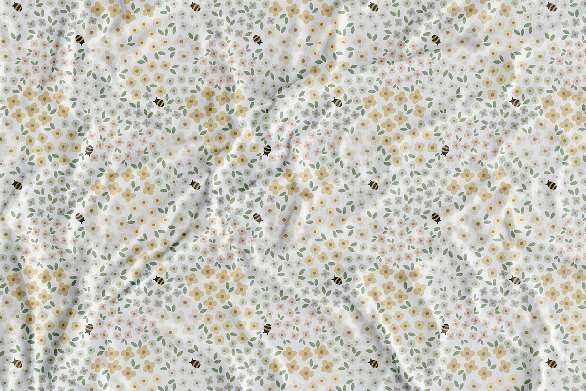 Bea & Bee 16 Seamless Patterns, a Pattern Graphic by Emilie Cliche (Photo 3 of 9)