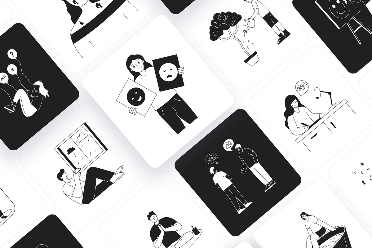 Stress Management Illustration Art, a Healthcare Illustration by Vectors Market (Photo 5 of 9)