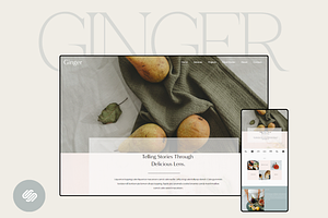 Ginger Squarespace 7.1 Template