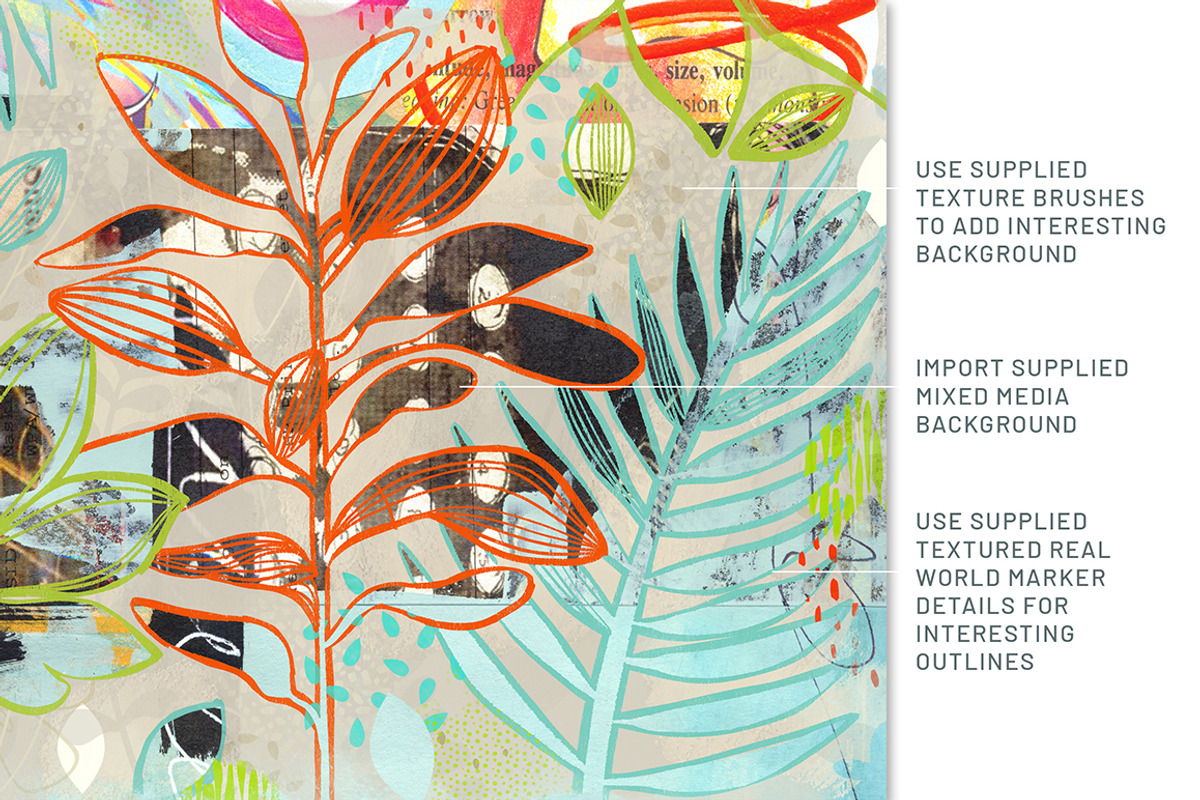 Massive Art Journalling Bundle, a Brushes & More by DeloresArt (Photo 27 of 28)