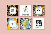 30 templates with abstract flowers., a Decorative Illustration by Nadia Grapes (Thumbnail 3 of 6)