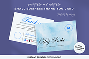 Thank You Card Insert for Packaging, a Card Template by Elegant_Studio44 (Thumbnail 1 of 6)