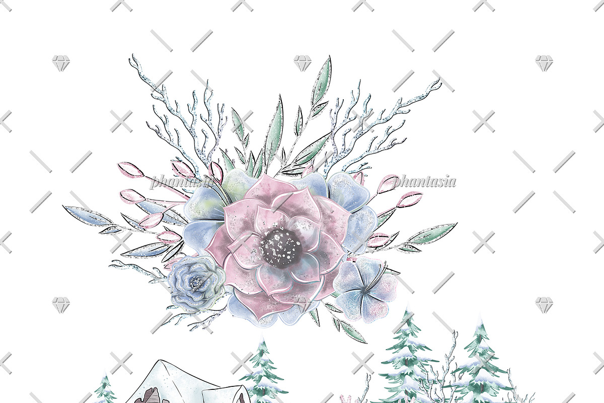 Winter Fairytale Cliparts, an Illustration by Phantasia Design (Photo 4 of 8)