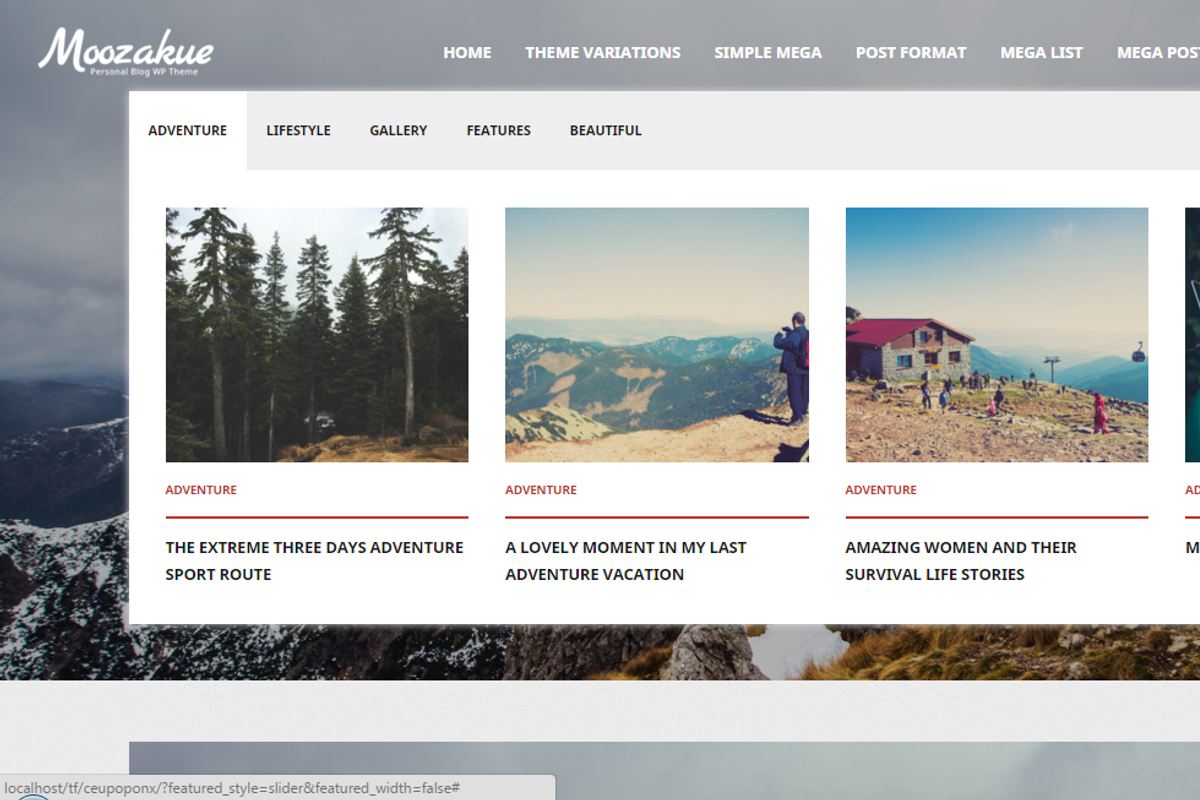 Moozakue - Modern Blog Theme, a WordPress Template by inditheme (Photo 2 of 2)