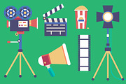 Movie Vector Set, an Object Graphic by Chau (Thumbnail 2 of 2)
