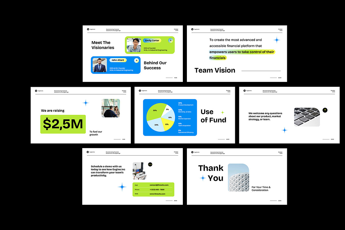 Fintech Pitch Deck Google Slide, a Presentation Template by Neermana (Photo 4 of 4)