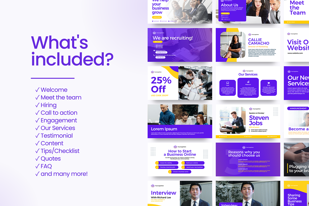 Social Media Kit | Posts and Banners, a Social Media Template by Studio B | Canva Template (Photo 10 of 10)